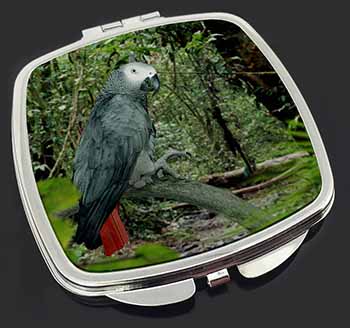 African Grey Parrot Make-Up Compact Mirror