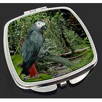 African Grey Parrot Make-Up Compact Mirror