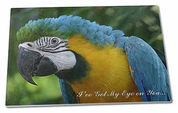 Large Glass Cutting Chopping Board Parrot 