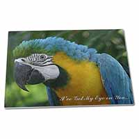 Large Glass Cutting Chopping Board Parrot 