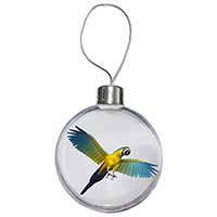 In-Flight Flying Parrot Christmas Bauble