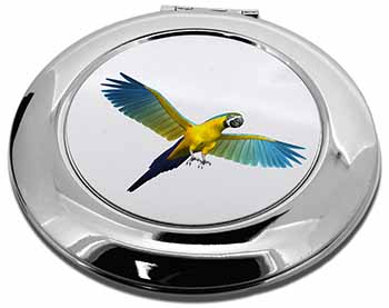 In-Flight Flying Parrot Make-Up Round Compact Mirror
