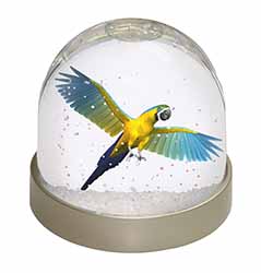 In-Flight Flying Parrot Snow Globe Photo Waterball