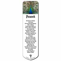 Rainbow Feathers Peacock Bookmark, Book mark, Printed full colour