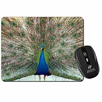 Rainbow Feathers Peacock Computer Mouse Mat