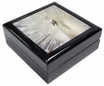 White Feathers Peacock Keepsake/Jewellery Box
