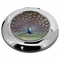 Colourful Peacock Make-Up Round Compact Mirror