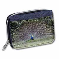 Colourful Peacock Unisex Denim Purse Wallet