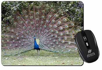 Colourful Peacock Computer Mouse Mat