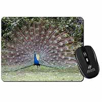 Colourful Peacock Computer Mouse Mat