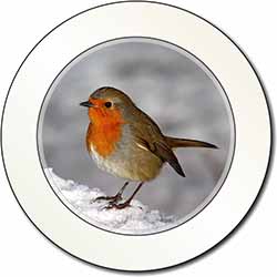 Robin on Snow Wall Car or Van Permit Holder/Tax Disc Holder