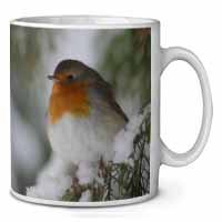Robin Red Breast in Snow Tree Ceramic 10oz Coffee Mug/Tea Cup