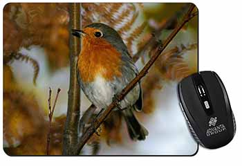 Autumn Robin Red Breast Computer Mouse Mat