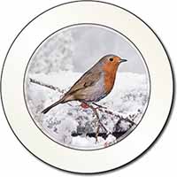 Winter Robin on Snow Branch Car or Van Permit Holder/Tax Disc Holder