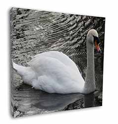 Beautiful Swan Square Canvas 12"x12" Wall Art Picture Print