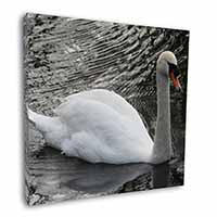 Beautiful Swan Square Canvas 12"x12" Wall Art Picture Print