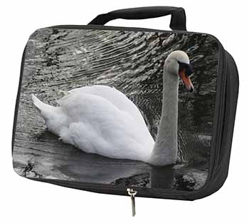 Beautiful Swan Black Insulated School Lunch Box/Picnic Bag