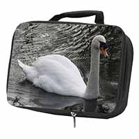 Beautiful Swan Black Insulated School Lunch Box/Picnic Bag