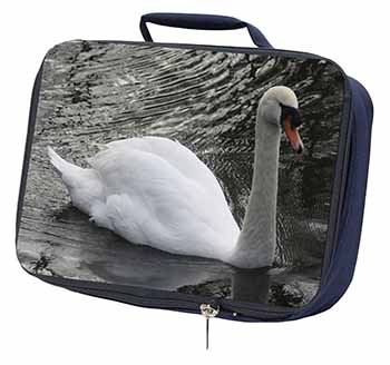 Beautiful Swan Navy Insulated School Lunch Box/Picnic Bag