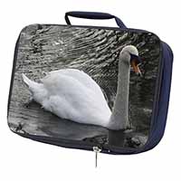 Beautiful Swan Navy Insulated School Lunch Box/Picnic Bag