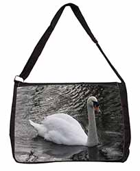Beautiful Swan Large Black Laptop Shoulder Bag School/College
