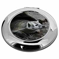 Badger on Watch Make-Up Round Compact Mirror
