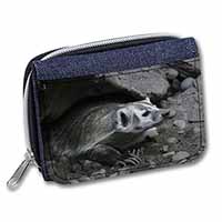 Badger on Watch Unisex Denim Purse Wallet