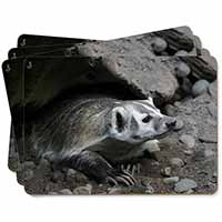 Badger on Watch Picture Placemats in Gift Box