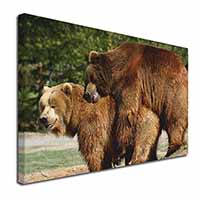 Grizzly Bears in Love Canvas X-Large 30"x20" Wall Art Print
