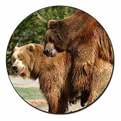 Grizzly Bears in Love Fridge Magnet Printed Full Colour
