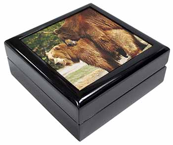 Grizzly Bears in Love Keepsake/Jewellery Box