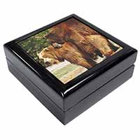 Grizzly Bears in Love Keepsake/Jewellery Box