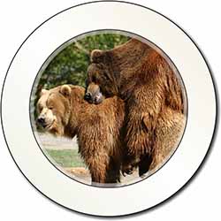 Grizzly Bears in Love Car or Van Permit Holder/Tax Disc Holder