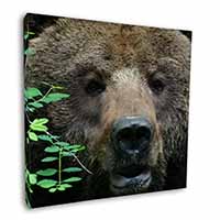 Beautiful Brown Bear Square Canvas 12"x12" Wall Art Picture Print
