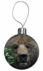 Beautiful Brown Bear Christmas Bauble