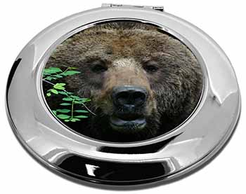 Beautiful Brown Bear Make-Up Round Compact Mirror