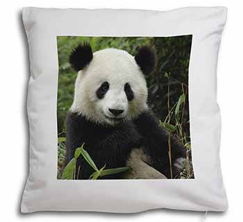 Beautiful Panda Bear Soft White Velvet Feel Scatter Cushion