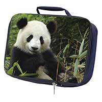 Beautiful Panda Bear Navy Insulated School Lunch Box/Picnic Bag