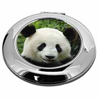 Face of a Giant Panda Bear Make-Up Round Compact Mirror