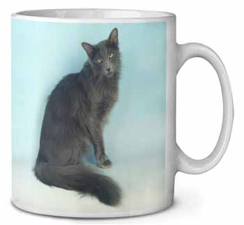 Silver Grey Javanese Cat Ceramic 10oz Coffee Mug/Tea Cup