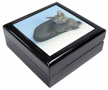 Silver Grey Thai Korat Cat Keepsake/Jewellery Box
