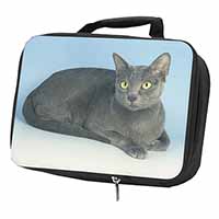 Silver Grey Thai Korat Cat Black Insulated School Lunch Box/Picnic Bag