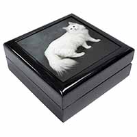 White Norwegian Forest Cat Keepsake/Jewellery Box