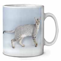 Oriental Black+Silver Cat Ceramic 10oz Coffee Mug/Tea Cup