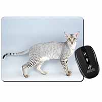 Oriental Black+Silver Cat Computer Mouse Mat