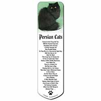 Black Persian Cat Bookmark, Book mark, Printed full colour