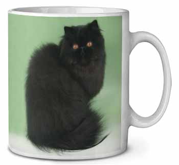 Black Persian Cat Ceramic 10oz Coffee Mug/Tea Cup