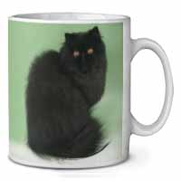 Black Persian Cat Ceramic 10oz Coffee Mug/Tea Cup
