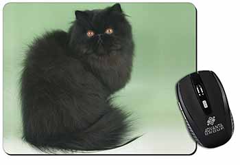 Black Persian Cat Computer Mouse Mat