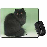 Black Persian Cat Computer Mouse Mat